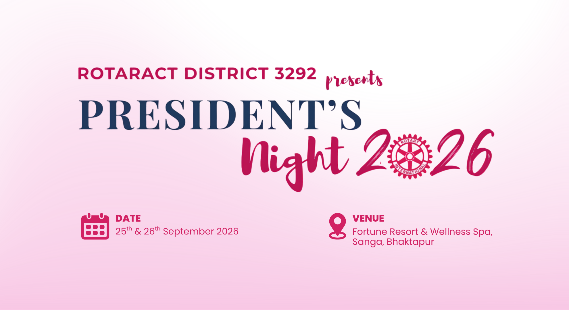 President's Night 2026 – Rotaract District 3292